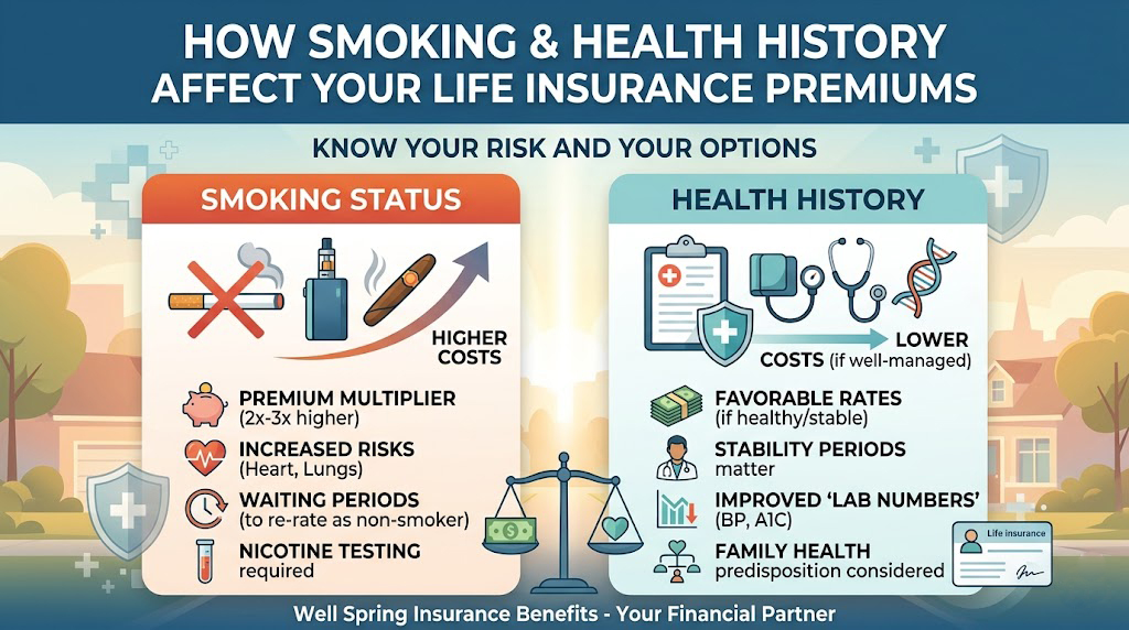 How Smoking and Health History Affect Your Life Insurance Premiums